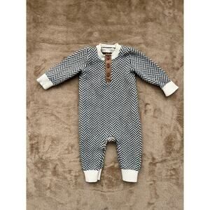 Hope &‎ Henry 100% Organic Cotton Romper Elbow Patch Size 3-6 Months